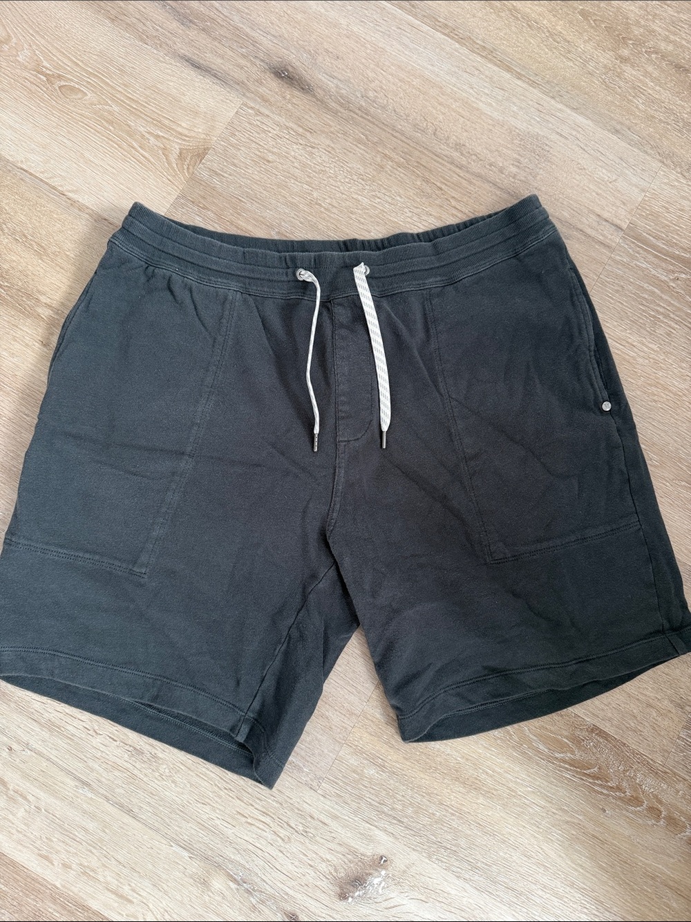 Vuori Grey Athletic Drawstring Shorts
